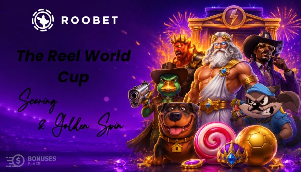 Roobet Reel World Cup player guide explaining tournament scoring, leaderboard and Golden Spin