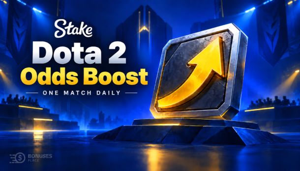 Stake Dota 2 Boosted Odds for BLAST SLAM VIII with a highlighted boosted selection